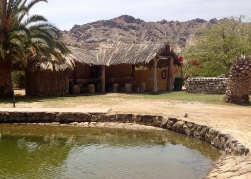 Of the many features at the "resort," the 100-year old dam allows for swimming.